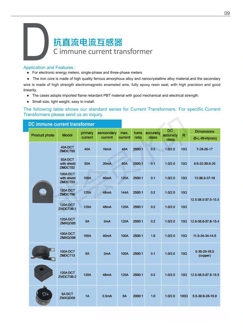 0.2 Class 2mA/2mA Current-Type Voltage Transformer with UL Certificate for UPS