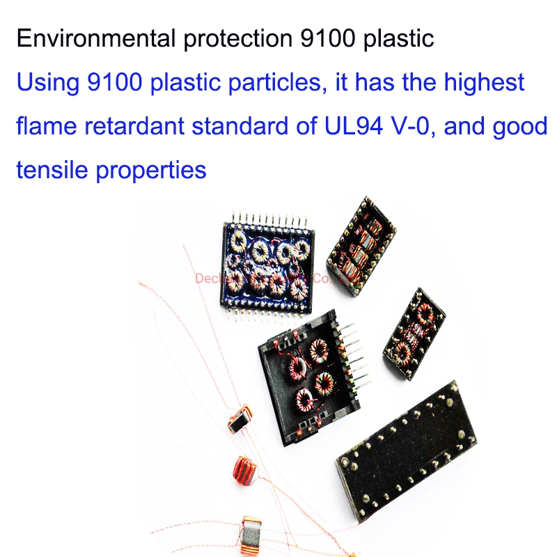 High Frequency / Current Electronic Power Transformer 16 Pins Single Port Ethernet LAN Transformer RoHS SMD 10/100/1000bt Tape / Reel