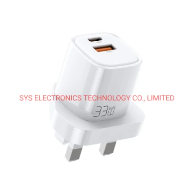 Pd 33W Power Adapter UK EU Us Charger Chargeur mural super rapide pour iPhone Huawei Xiaomi